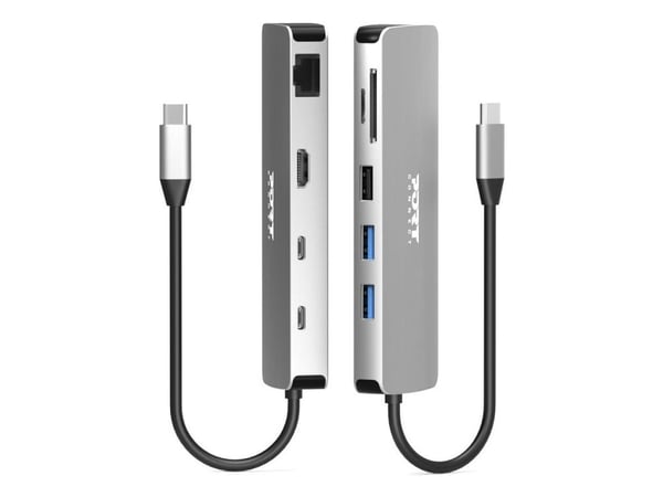 PORT TRAVEL - Dokkingstasjon - USB-C - HDMI - 1GbE