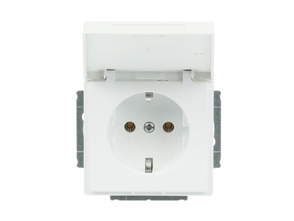 ABB 20 EUK-884, Tyyppi F, 2P+PE, Valkoinen, Termoplastinen, Muovi, IP20, 250 V