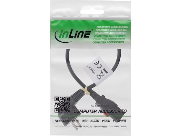 InLine 16954L, 0,5 m, IEC C13, CEE7/7, H05VV-F 3G0.75