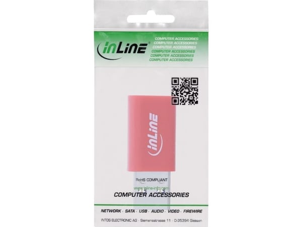 InLine USB-datakabler sperreadapter USB-A hann til USB-C hunn 5 V 1,5 A (31652)