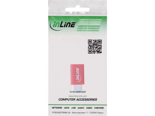 InLine 31650, USB-C, USB-C, Rød