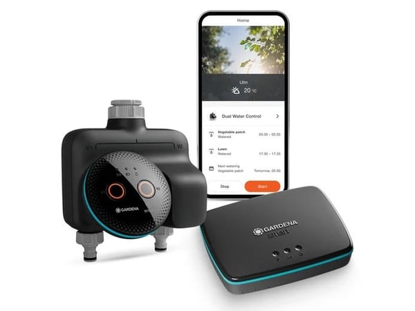 Gardena smart dubbel bevattningsdator m. gateway, set