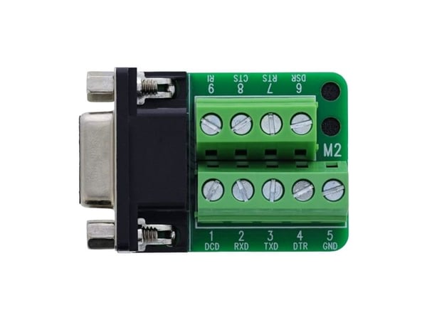 InLine terminalblokk D-Sub 9 hunn - 2-radig - skruklemme - skrusikring (92501E)