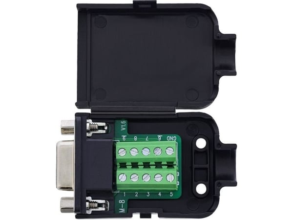 InLine D-Sub 9 breakout-terminalblokk - kontakt - skruterminal (92501H)