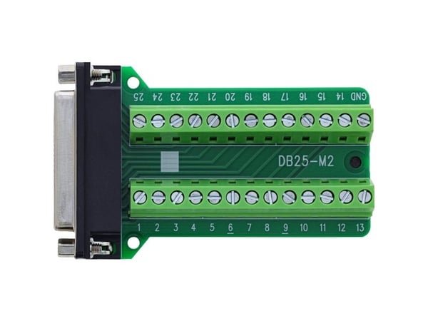 InLine D-Sub 25 terminalblokk - kontakt - 2-rad - skruterminal (92502E)