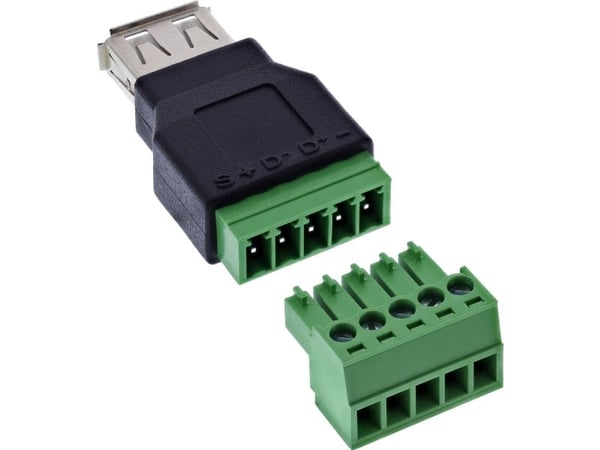 InLine USB-A-liitäntä liitäntään - 5-nastainen - ilman kaapelia (92504B)