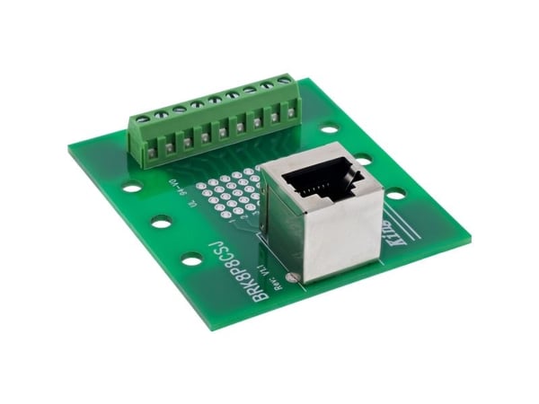 InLine klemblokk – RJ45 hunn – oppover – for DIN-skinne (92505A)