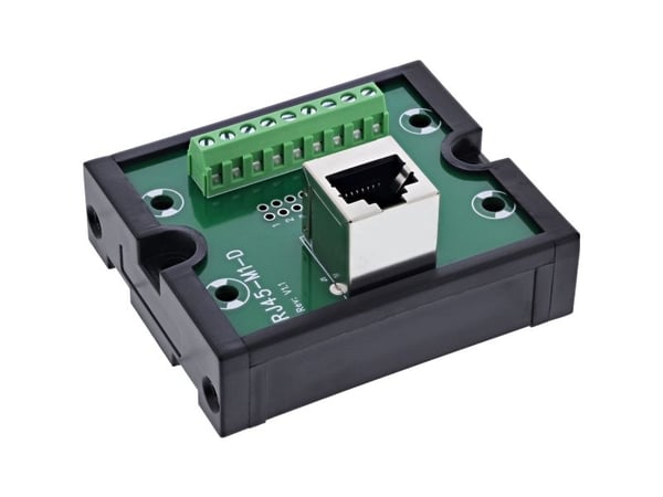 InLine RJ45 breakout-kontakt til 9-pinners skrueterminal - topphattskinne - skjermet (92505J)