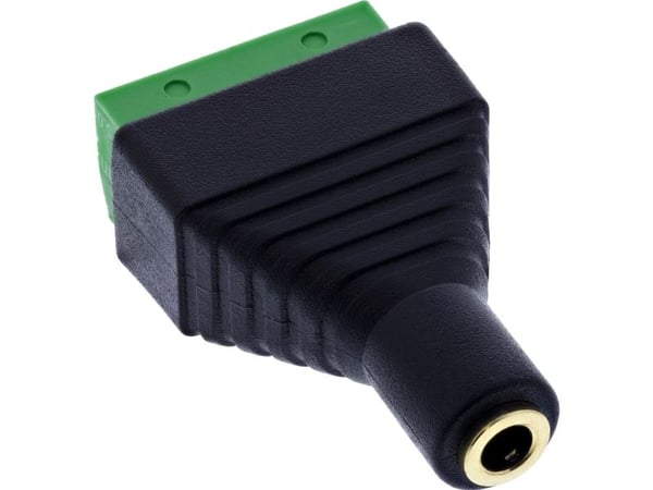 InLine 3,5 mm:n 4-nastainen pistorasia liitäntään - stereo/mikro (92504K)