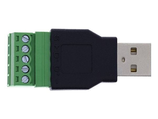 InLine USB-A-pistoke liitinlohkoon - 5-nastainen - ilman kaapelia (92504A)