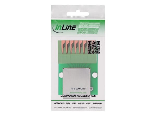 InLine RJ45-pistorasiaan - 8-nastainen - Cat.5e (92505F)