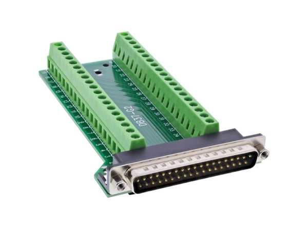 InLine D-Sub 37 terminalblokk - plugg - 2-radig - skruterminal - side (92502J) InLine D-Sub 37 terminalblokk - plugg - 2-radig - skruterminal - side (92502J)