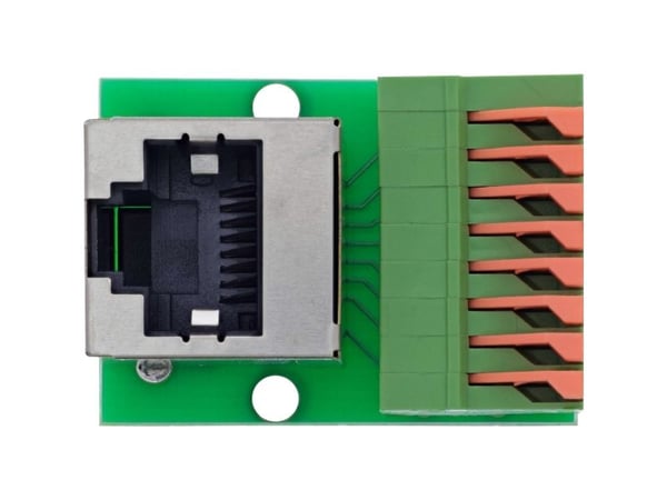 InLine RJ45-kontakt til push-in-terminal - 8-pinners - Cat.5e - vinklet (92505G)