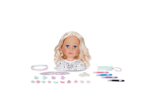 BABY born Styling Head Paint Artist, Makeup/Styling doll head, Female, 3 yr(s), Boy/Girl, Multicolour