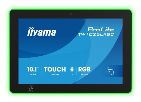 iiyama ProLite TW1025LASC-B3PNR - Android PC - berøringspanel-PC 1 RK3568 - RAM 4 GB - SSD - eMMC 32 GB - Mali-G52 - Gigabit Ethernet, Bluetooth 5....
