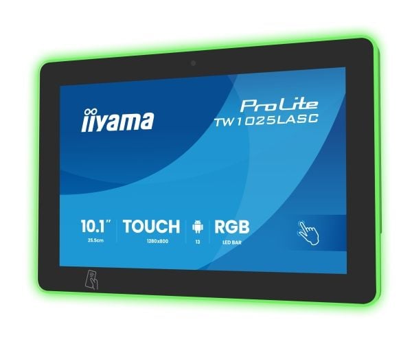 iiyama ProLite TW1025LASC-B3PNR - Android PC - berøringspanel-PC 1 RK3568 - RAM 4 GB - SSD - eMMC 32 GB - Mali-G52 - Gigabit Ethernet, Bluetooth 5....