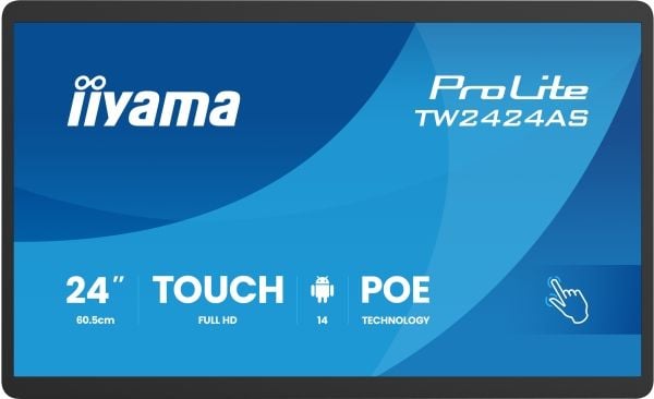 Monitorius IIYAMA 60.5cm (23.8") TW2424AS-B3P 16:9 M-Touch USBC Android