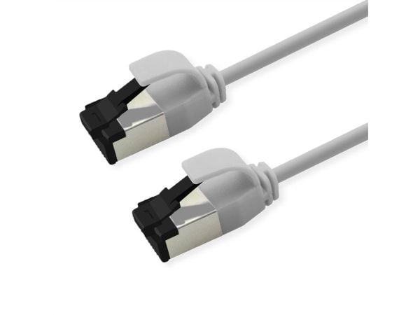 ROLINE 21.15.3466, 0,3 m, Cat8.1, S/FTP (S-STP), RJ-45, RJ-45, Hvit