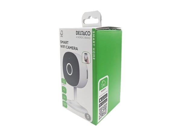 DELTACO SMART HOME - Nettverksovervåkingskamera - farge (Dag og natt) - 3 MP - 2304 x 1296 - lyd - trådløs - Wi-Fi - DC 5 V