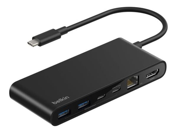 Belkin CONNECT - Dockningsstation - för laptop, surfplatta, smartmobil, bordsdator - USB-C - HDMI - 2.5GbE