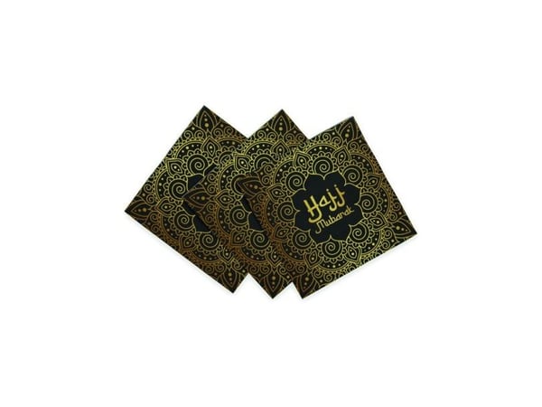 Hajj Mubarak servietter, 33x33 cm