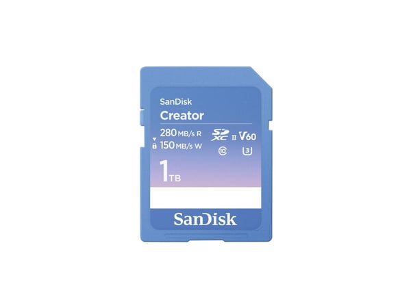 SanDisk Creator - Flashminnekort - 1 TB - Video Class V60 / UHS-II U3 / Class10 - SDXC UHS-II