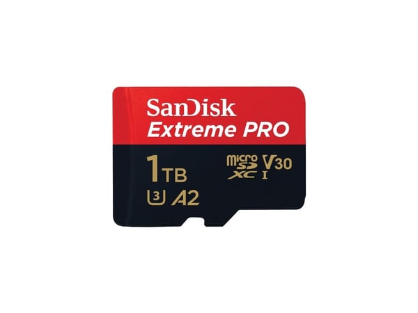SanDisk Extreme Pro - Flashminnekort (microSDXC til SD-adapter inkludert) - 1 TB - A2 / Video Class V30 / UHS-I U3 / Class10 - microSDXC UHS-I