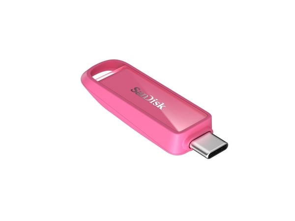 SanDisk - USB-flashstasjon - 256 GB - USB-C 3.2 Gen 1 - seastar rosa