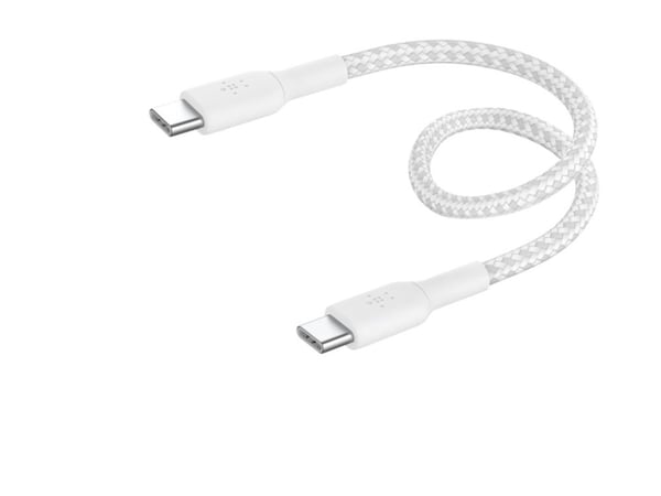 Belkin BoostCharge, 0,15 m, USB C, USB C, USB 2.0, Valkoinen