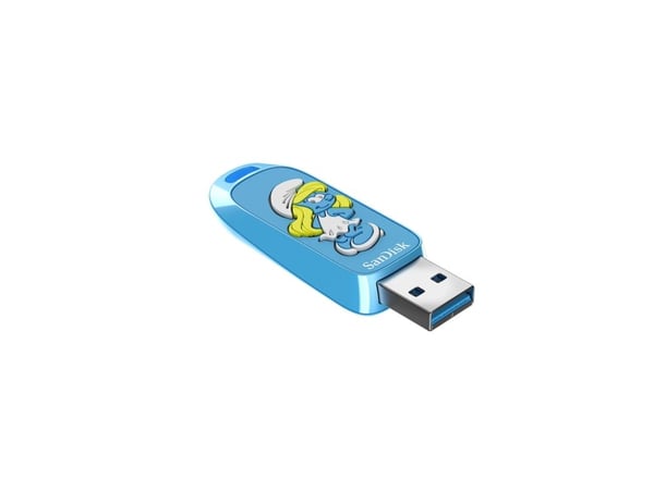 SanDisk Smurfs - Smurfette Edition USB-flashstasjon - 256 GB - USB 3.2 Gen 1