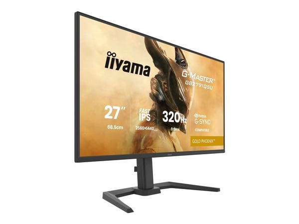 iiyama G-MASTER Gold Phoenix GB2791QSU-B1 - LED-skärm - spel - 27" - 2560 x 1440 WQHD @ 320 Hz - Fast IPS - 350 cd/m² - 1000:1 - HDR10 - 0.6 ms - 2...
