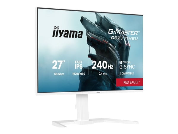 iiyama G-MASTER Red Eagle GB2771HSU-W1 - LED-skjerm - gaming - 27" - 1920 x 1080 Full HD (1080p) @ 240 Hz - Fast IPS - 350 cd/m² - 1000:1 - HDR10 -...