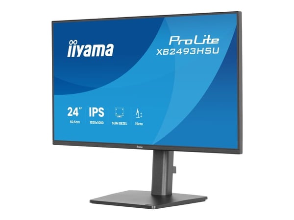 iiyama ProLite XB2493HSU-B1 - LED-skärm - 24" (23.8" visbar) - 1920 x 1080 Full HD (1080p) @ 120 Hz - IPS - 350 cd/m² - 1500:1 - 1 ms - HDMI, Displ...