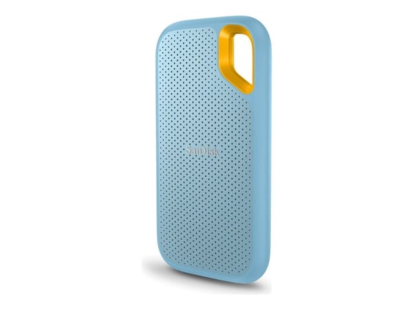 SanDisk Extreme Portable V2 - SSD - kryptert - 4 TB - ekstern (bærbar) - USB 3.2 Gen 2 (USB-C kontakt) - 256-bit AES - himmelblå