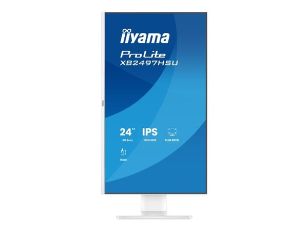 iiyama ProLite XB2497HSU-W1, 60,5 cm (23.8"), 1920 x 1080 pikseliä, Full HD, LED, 4 ms, Valkoinen
