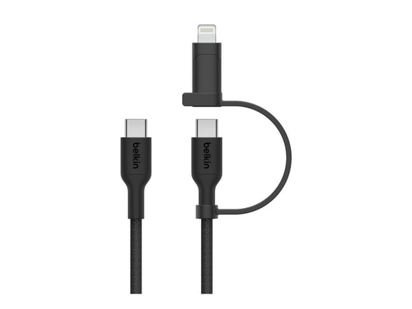 Belkin BoostCharge Pro, 1,5 m, USB C, USB C/Lightning, USB 2.0, 0,48 Gbit/s, musta