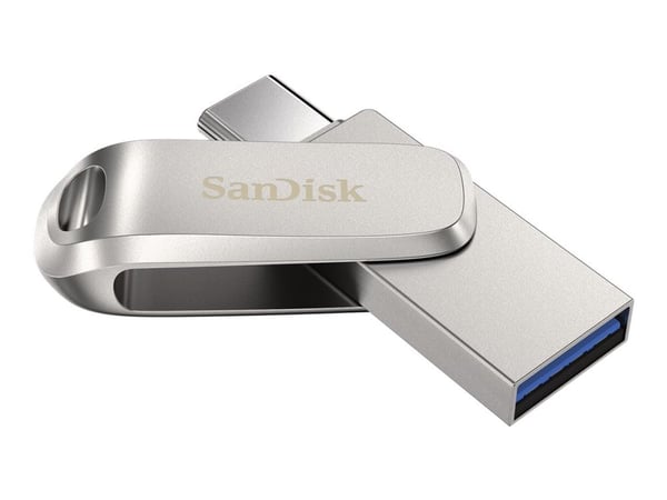 SanDisk Ultra Dual Drive Luxe - USB-flashstasjon - 512 GB - USB 3.2 Gen 1 / USB-C