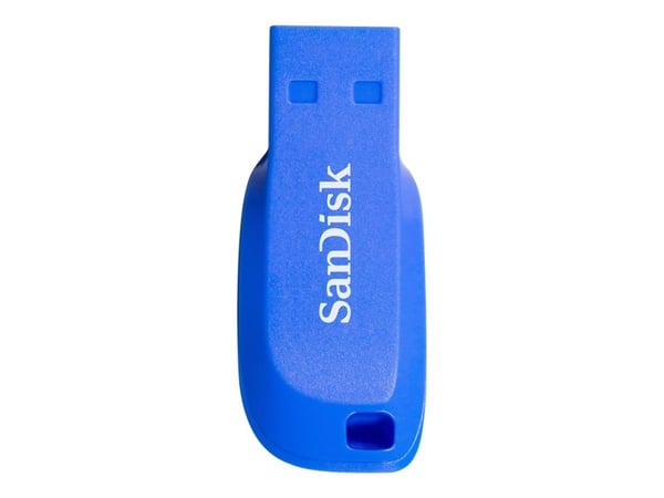 SanDisk Cruzer Blade - USB-flashstasjon - 32 GB - USB 2.0 - elektrisk blå