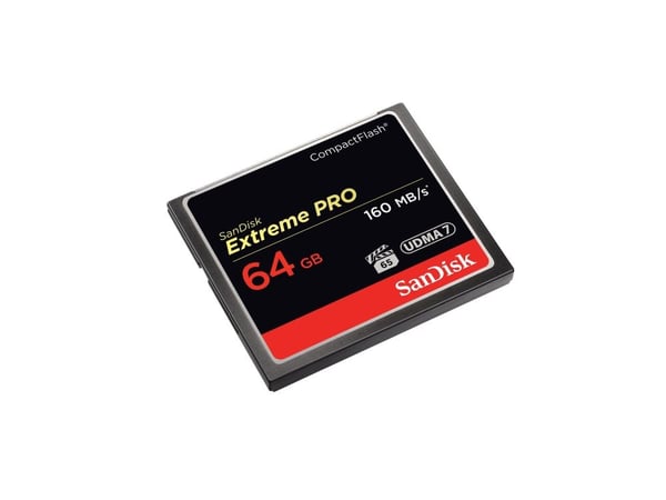 SanDisk Extreme Pro - Flashhukommelseskortti - 64 GB - 1000x/1067x - CompactFlash-levyjä