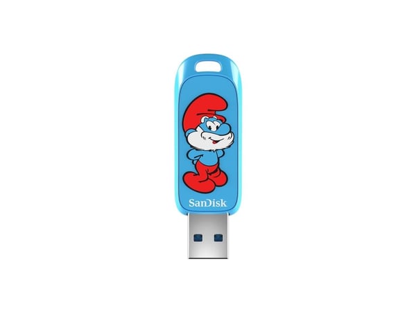 SanDisk Smurfs - Papa Smurf Edition USB-flashstasjon - 128 GB - USB 3.2 Gen 1