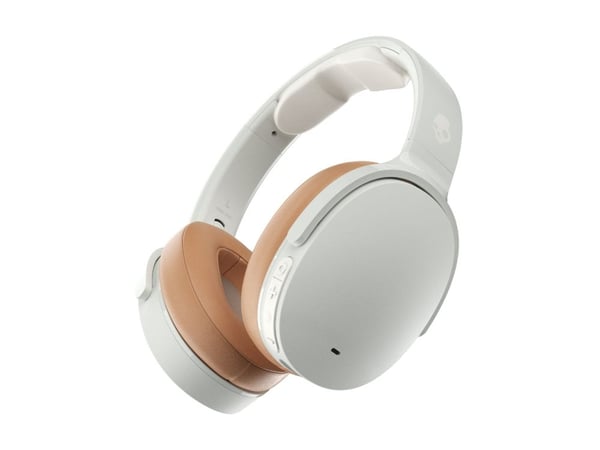 Skullcandy HESH ANC - Hodetelefoner med mikrofon - full størrelse - Bluetooth - trådløs, kablet - aktiv støydemping - 3,5 mm jakk - modulhvit