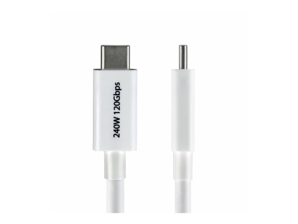 StarTech - USB-kabel - USB-C (hann) til USB-C (hann) - USB4 / Thunderbolt 3 / Thunderbolt 4 / Thunderbolt 5 / DisplayPort 2.1 - 1 m - passiv, 8K 60...