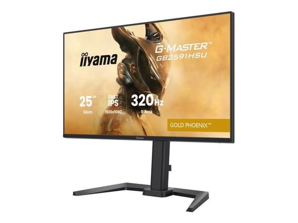 iiyama G-MASTER Gold Phoenix GB2591HSU-B1 - LED-skjerm - gaming - 25" (24.5" synlig) - 1920 x 1080 Full HD (1080p) @ 320 Hz - Fast IPS - 350 cd/m² ...
