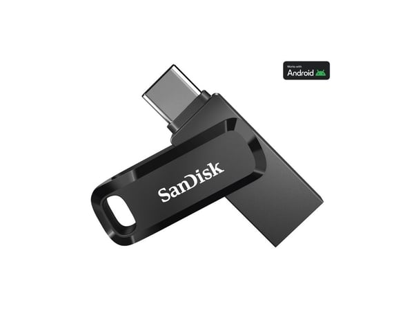 SanDisk Ultra Dual Drive Go - USB-minnepinne - 2 TB - USB 3.2 Gen 1 / USB-C - sortering