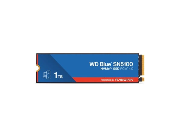 WD Blue SN5100 - SSD - 1 TB - intern - M.2 2280 - PCIe 4.0 (NVMe)