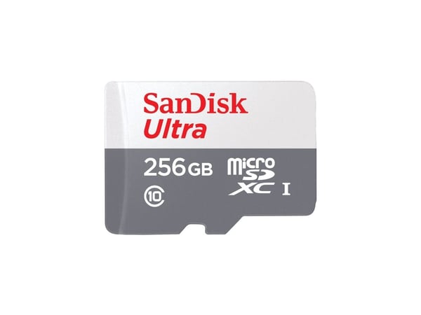 SanDisk Ultra - Flashminnekort (microSDXC til SD-adapter inkludert) - 256 GB - Class 10 - microSDXC UHS-I