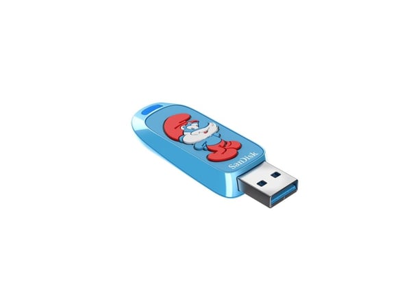 SanDisk Smurfs - Papa Smurf Edition USB-flashstasjon - 128 GB - USB 3.2 Gen 1