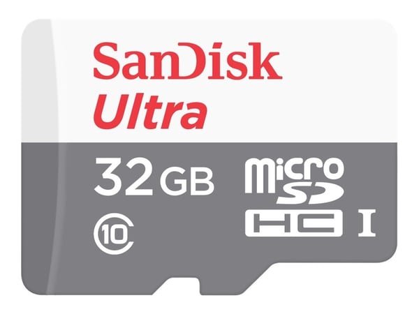 SanDisk Ultra - Flashminnekort (microSDHC til SD-adapter inkludert) - 32 GB - Class 10 - microSDHC UHS-I