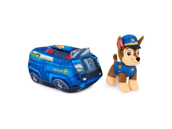 Paw Patrol 2-in-1 Vehicle Plush w/Chase 15 cm