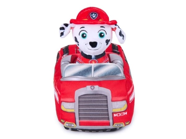 Paw Patrol 2-in-1 Vehicle Plush w/Marshall 15 cm